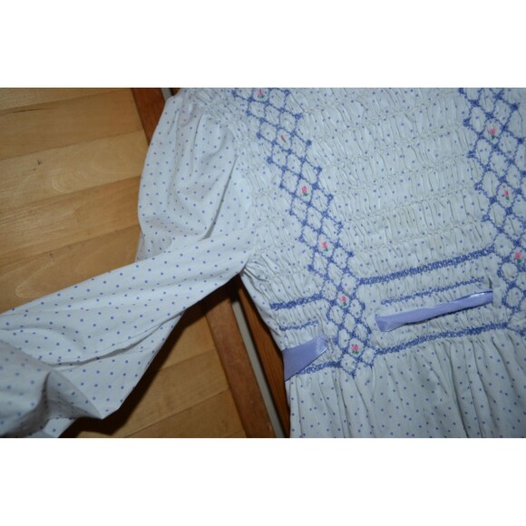 Polly Flinders Smocked Ruffles and Polka Dots Dress Vintage - Picture 3 of 5